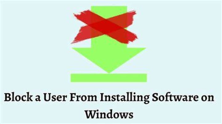 block users from installing software pc