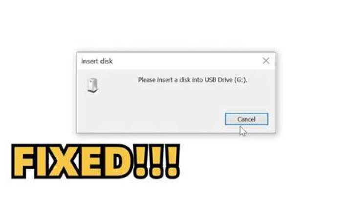 fix please insert disk error